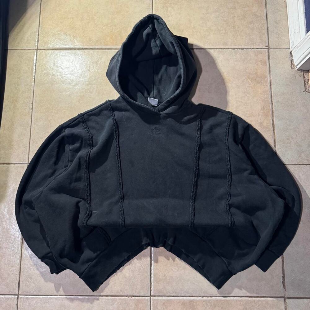 Y2k adidas cropped boxy fit hoodie Size M in Womens